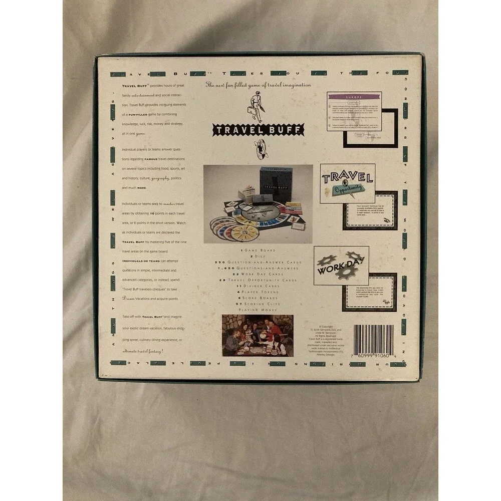 Travel Buff Board Game | 2-6 Players Or Teams | Teenage To Adult Age Range